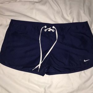 Nike navy polyester shorts